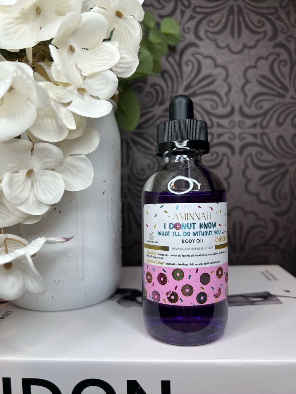 'I Do Not Know What I'll Do Without You' Purple Body Oil